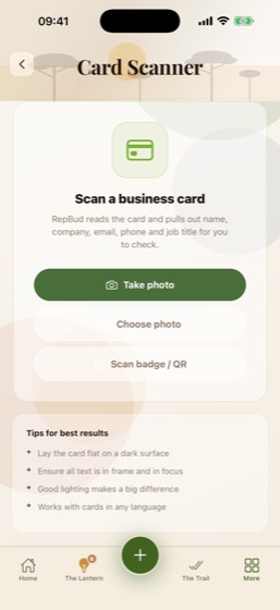 The business card scanner