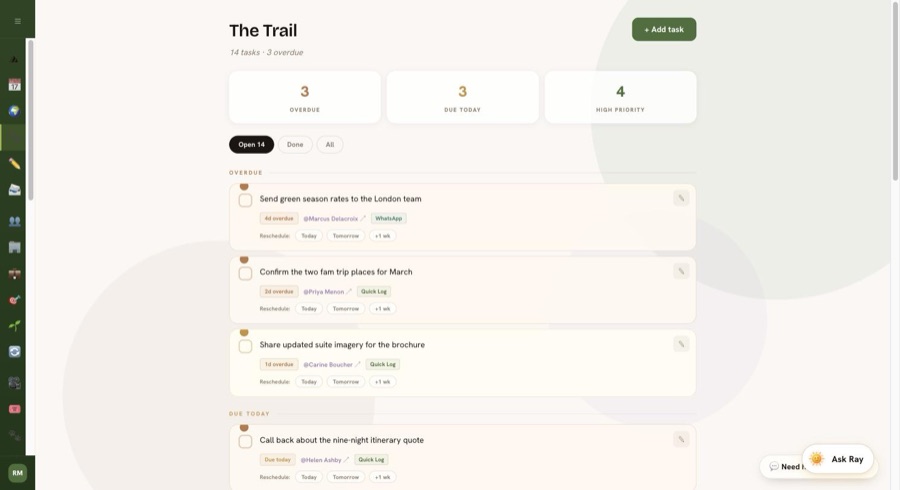 The Trail on the web